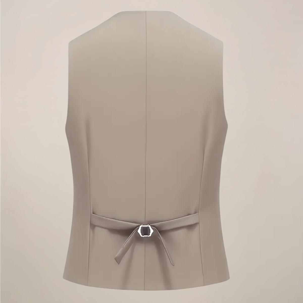 Herre Khaki Tre-delt Jakkesæt – Slim Fit Tuxedo til Bryllupper og Formelle Anledninger