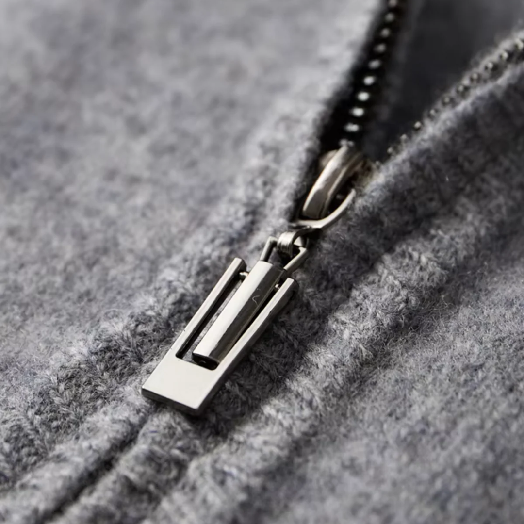 Herre Lounge Sæt – Zip-Up Sweater og Snøre Bukser til Ubesværet Komfort