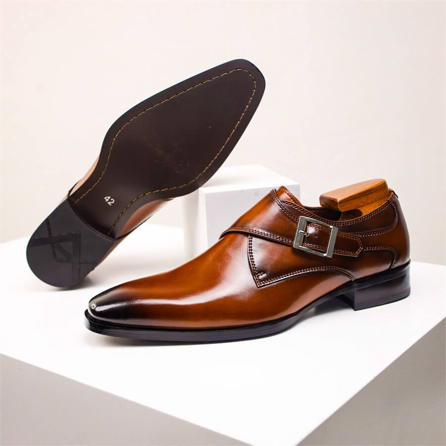 Herre Monk Strap Sko – Klassisk Spænde Detalje