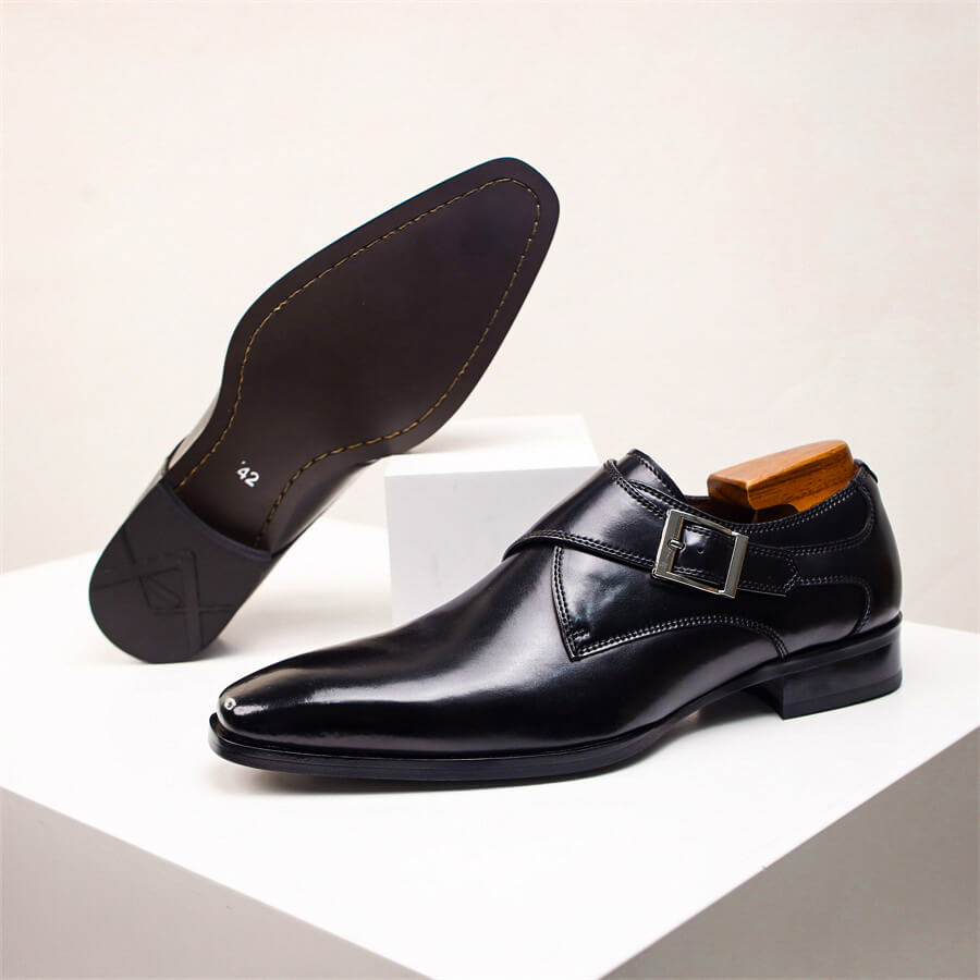 Herre Monk Strap Sko – Klassisk Spænde Detalje