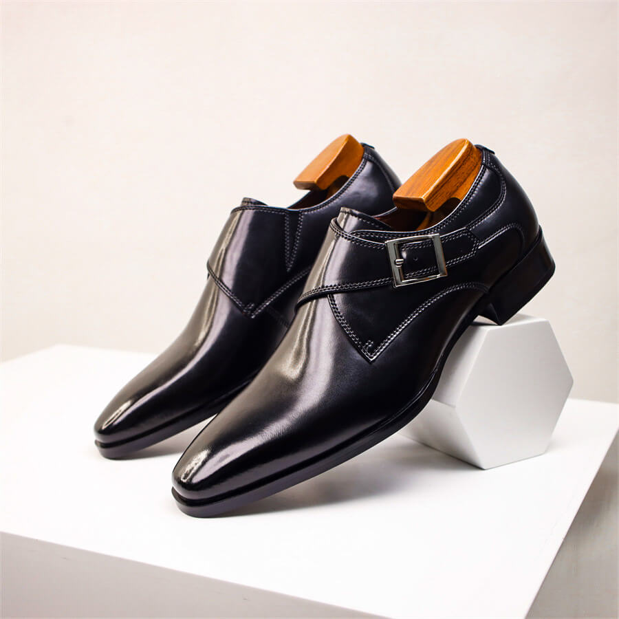 Herre Monk Strap Sko – Klassisk Spænde Detalje