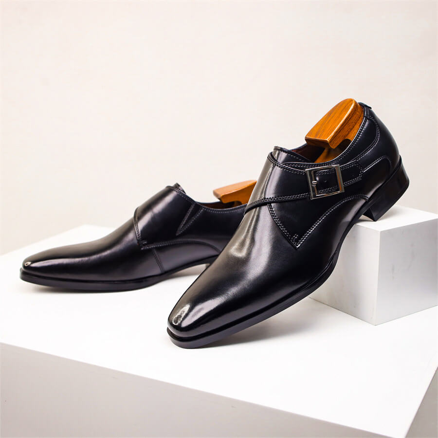Herre Monk Strap Sko – Klassisk Spænde Detalje