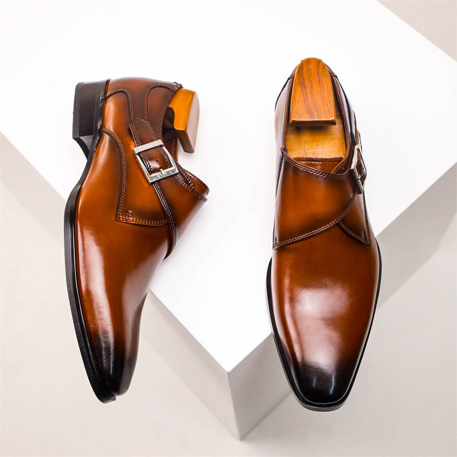 Herre Monk Strap Sko – Klassisk Spænde Detalje