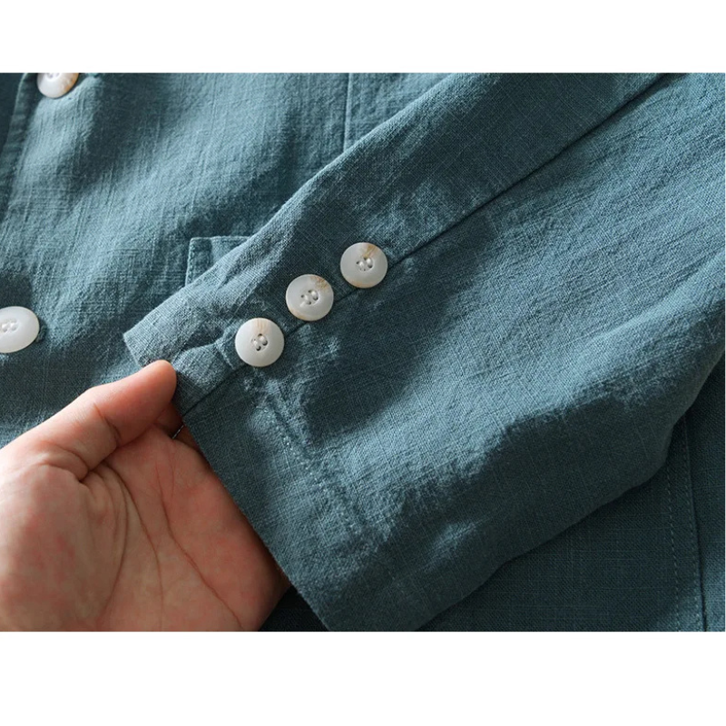 Herre Relaxed Linned Blazer – Smart-Casual Letvægtslag