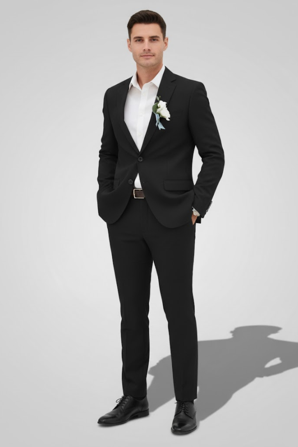 Herres Two-Piece Slim Fit Jakkesæt – Skræddersyet Bryllup & Formelt Sæt