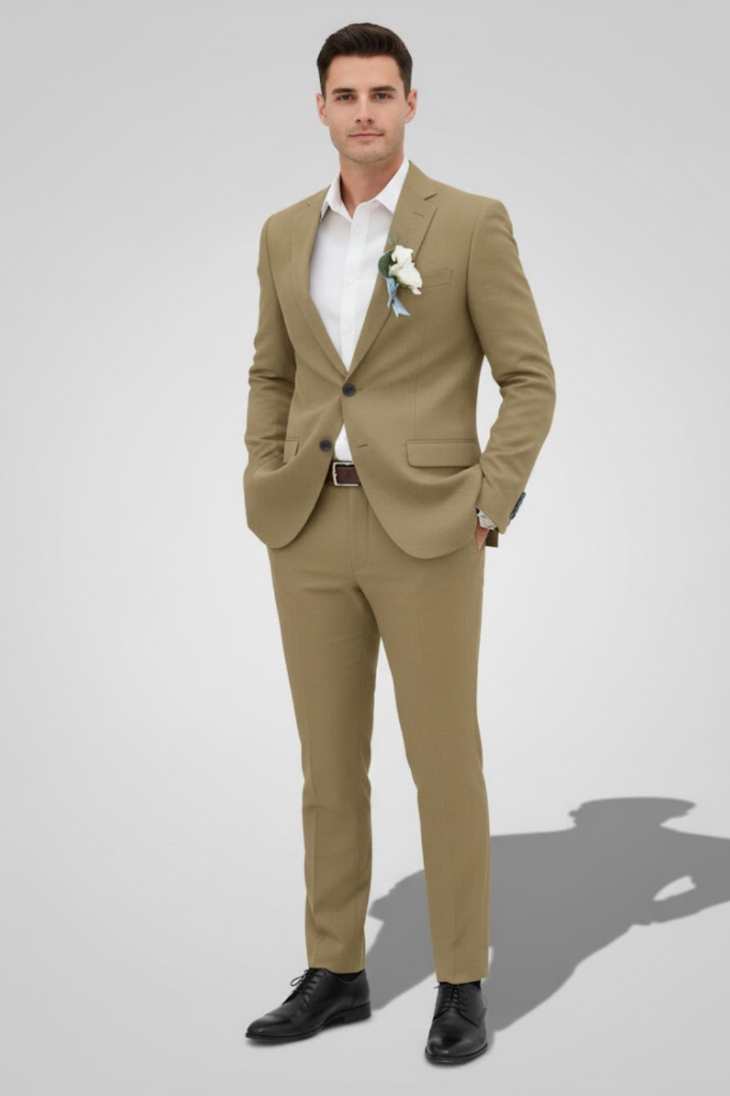 Herres Two-Piece Slim Fit Jakkesæt – Skræddersyet Bryllup & Formelt Sæt