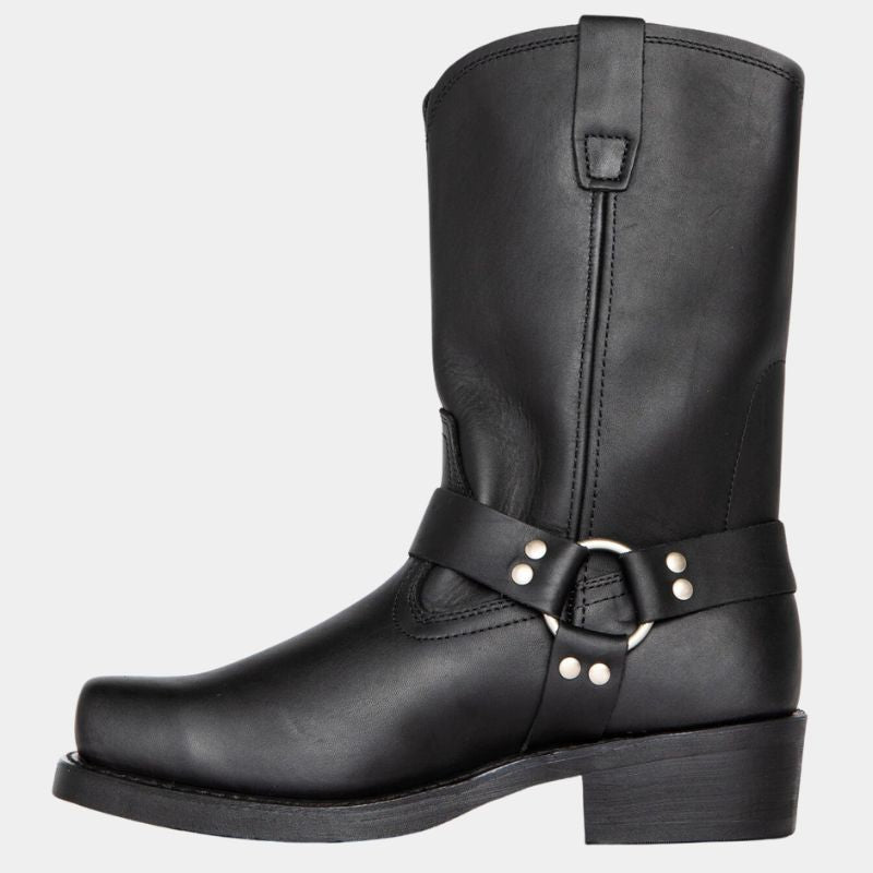 Kvinders Vintage Cowboy Støvler – Holdbart Western Seler Design med Klassisk Firkantet Tå