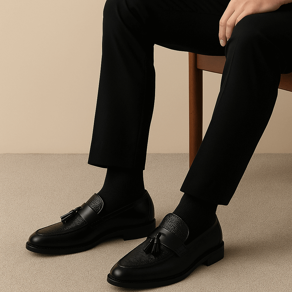 Mænds Vævede Frynse Loafers – Klassisk Slip-On Elegance
