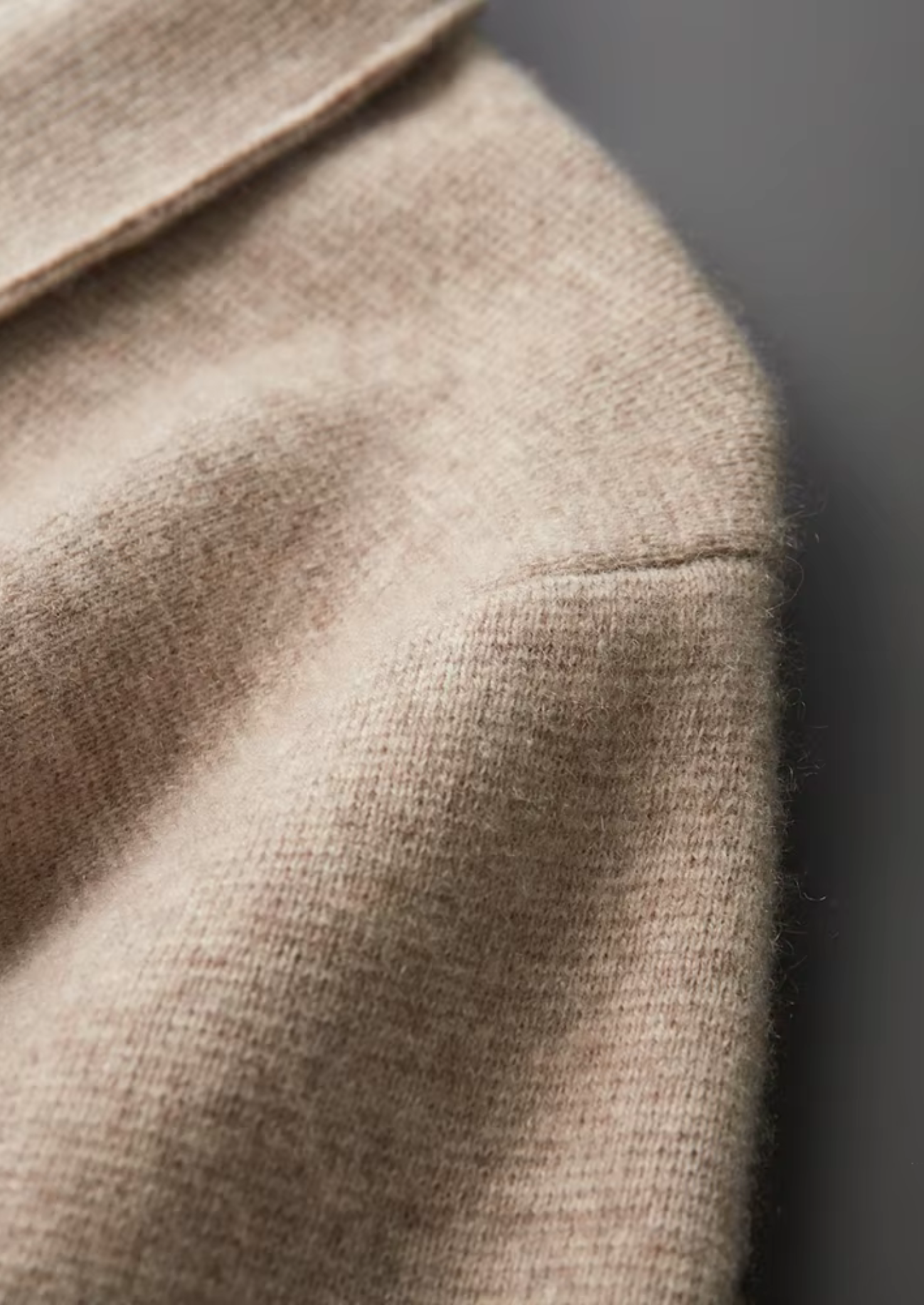 Herre Zip-Up Cardigan Sweater med Krave – All-Sæson Smart Casual Lag