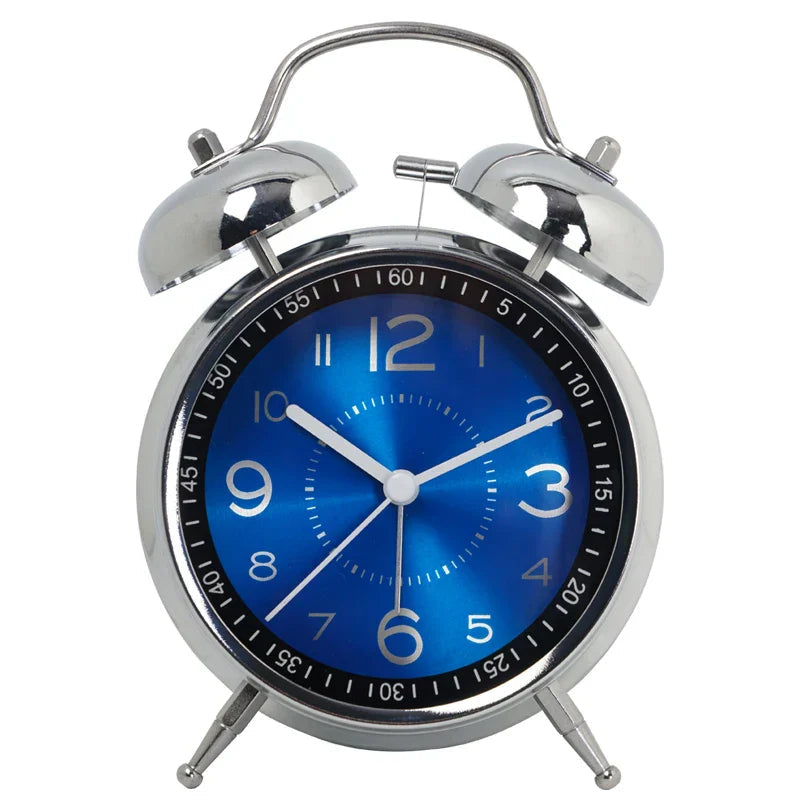 Metal Analog Vækkeur Klassisk Design