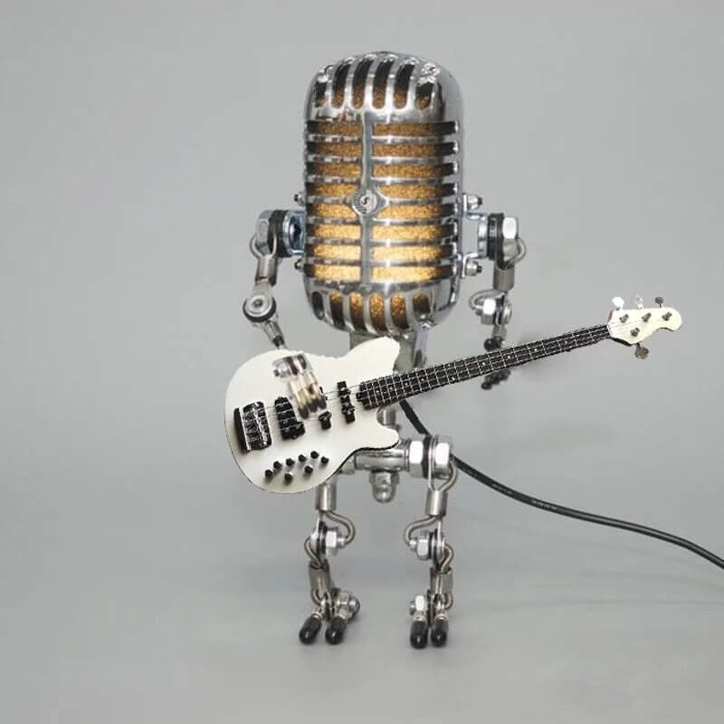 Mikrofonrobotbordslampe Justerbar LED-belysning