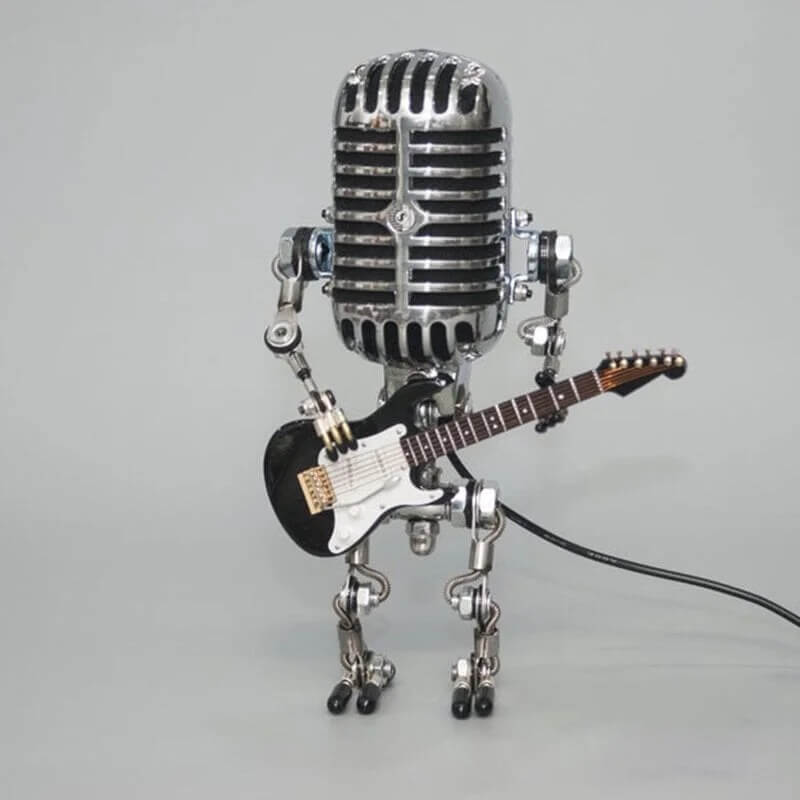 Mikrofonrobotbordslampe Justerbar LED-belysning