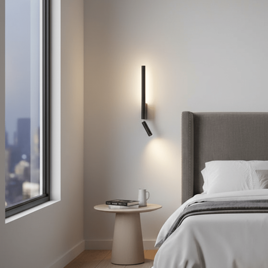 Minimalistisk Væglampe med Varmhvid LED Belysning