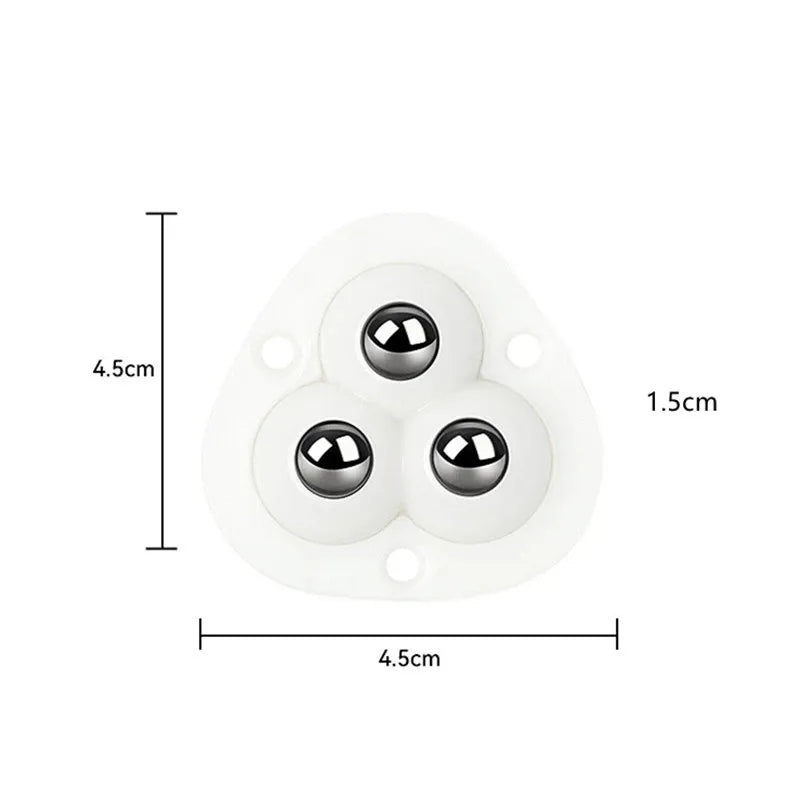 Møbelflytterhjul Selvklæbende 360° Rotation