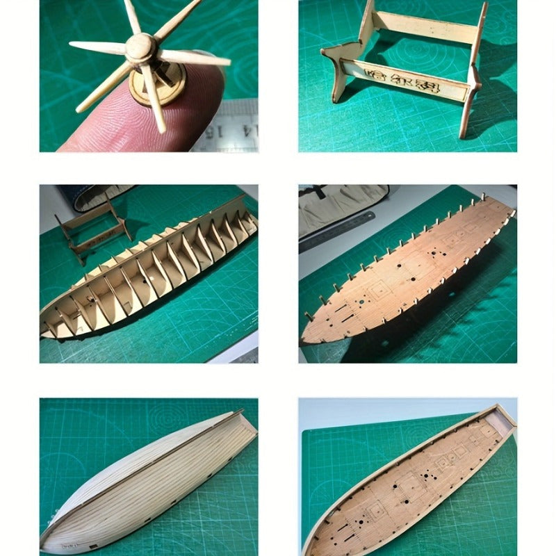 Model Sejlbåd Detaljeret 3D Puslespil