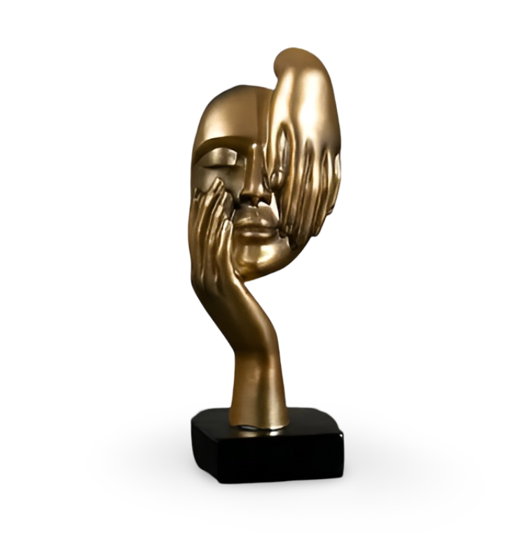 Moderne Abstrakt Tænker Skulptur - Kunstnerisk Indretning Til Dit Hjem