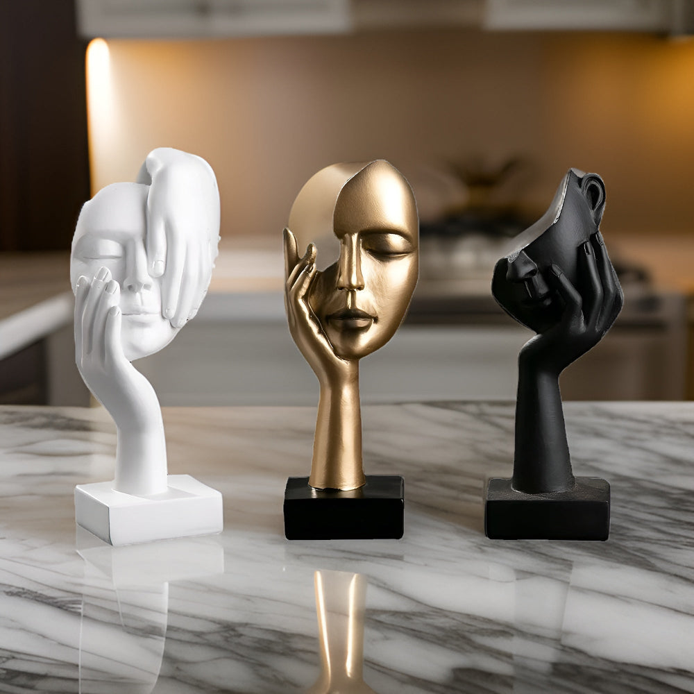 Moderne Abstrakt Tænker Skulptur - Kunstnerisk Indretning Til Dit Hjem
