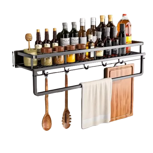 Moderne Køkkenhylde med Pladsbesparende Design
