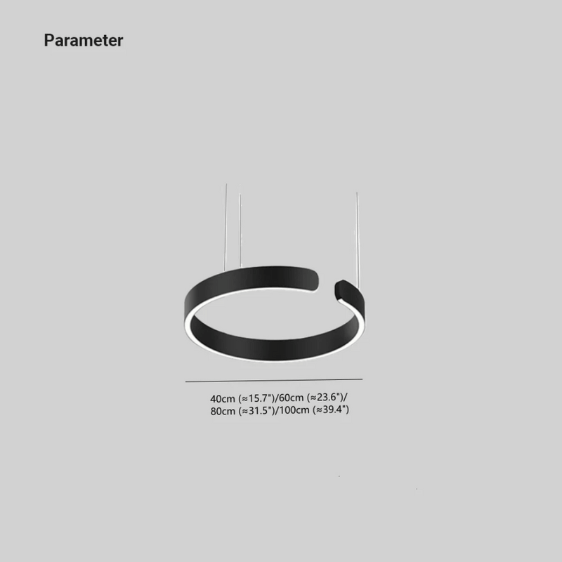 Moderne LED Pendel Lys Cirkulær Design