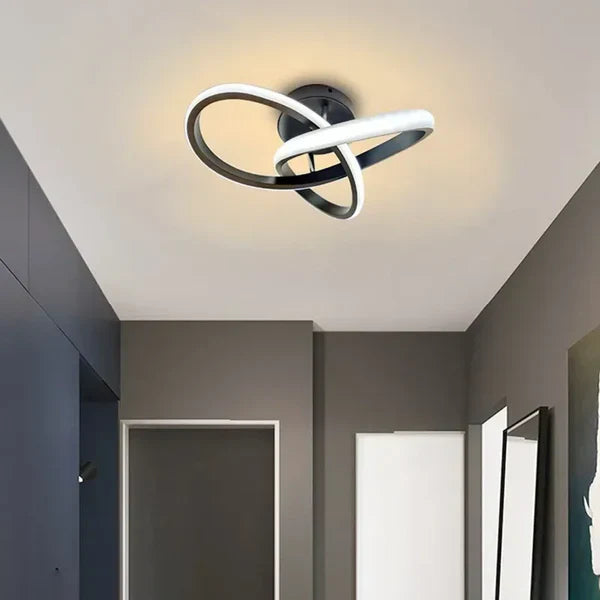 Moderne Loftslampe med Dobbeltring Design