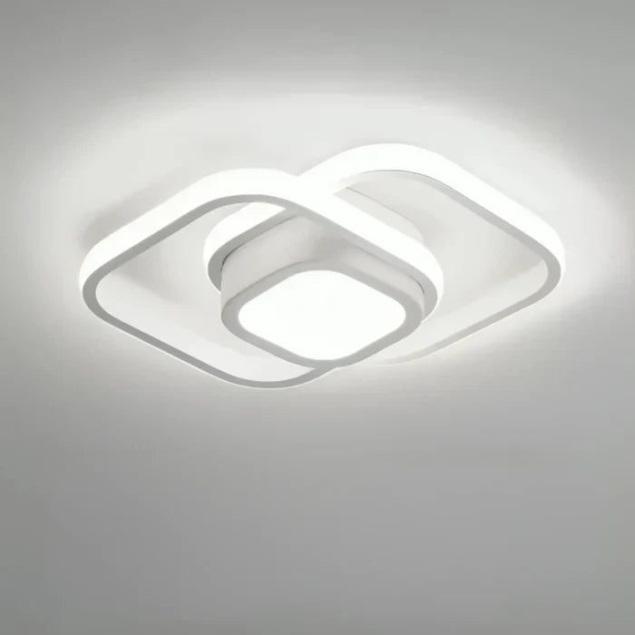 Moderne Loftslampe med Dobbeltring Design