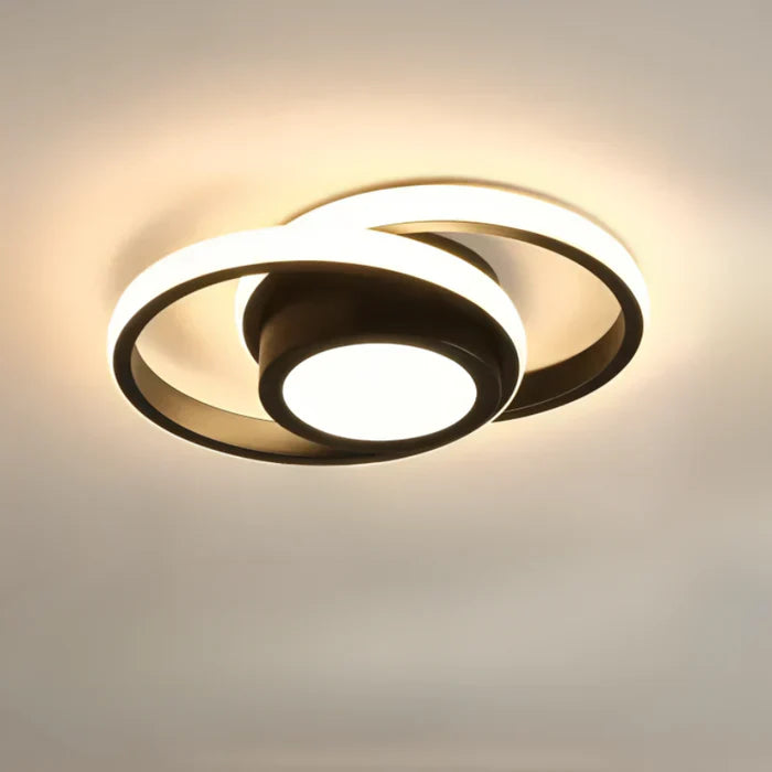 Moderne Loftslampe med Dobbeltring Design