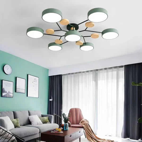 Moderne Loftslampe med Justerbare Arme til Stue og Soveværelse