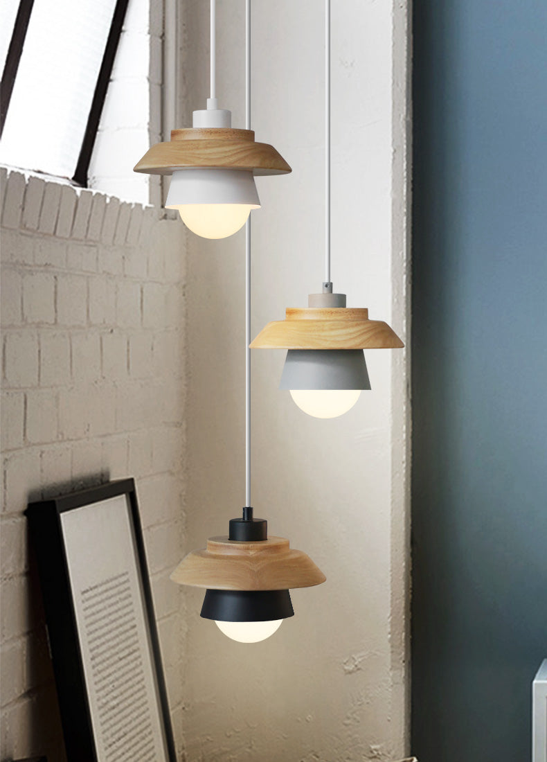 Moderne Pendel Lampe i Træ