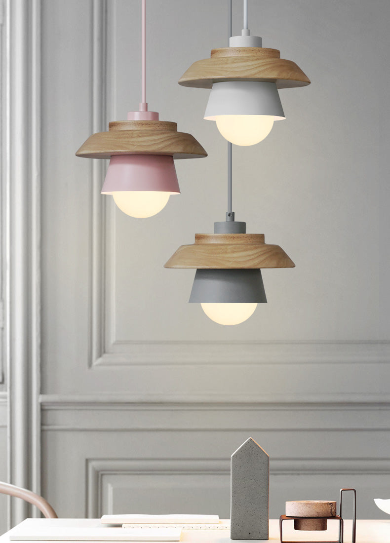 Moderne Pendel Lampe i Træ
