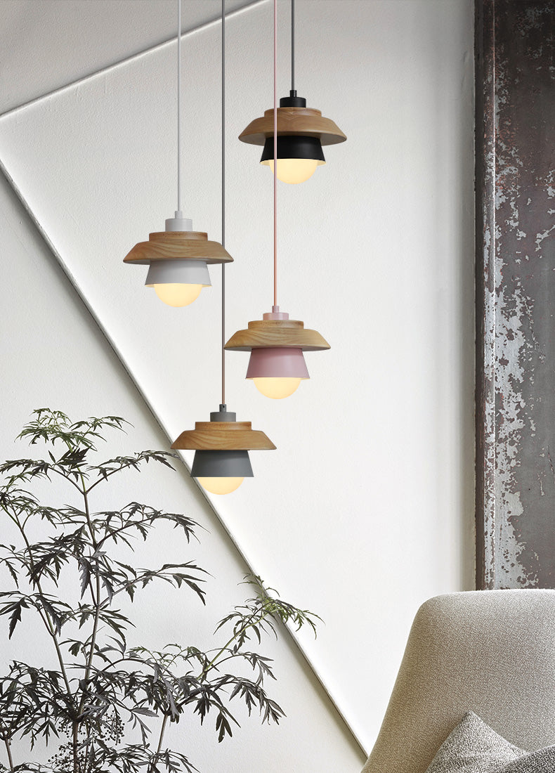 Moderne Pendel Lampe i Træ
