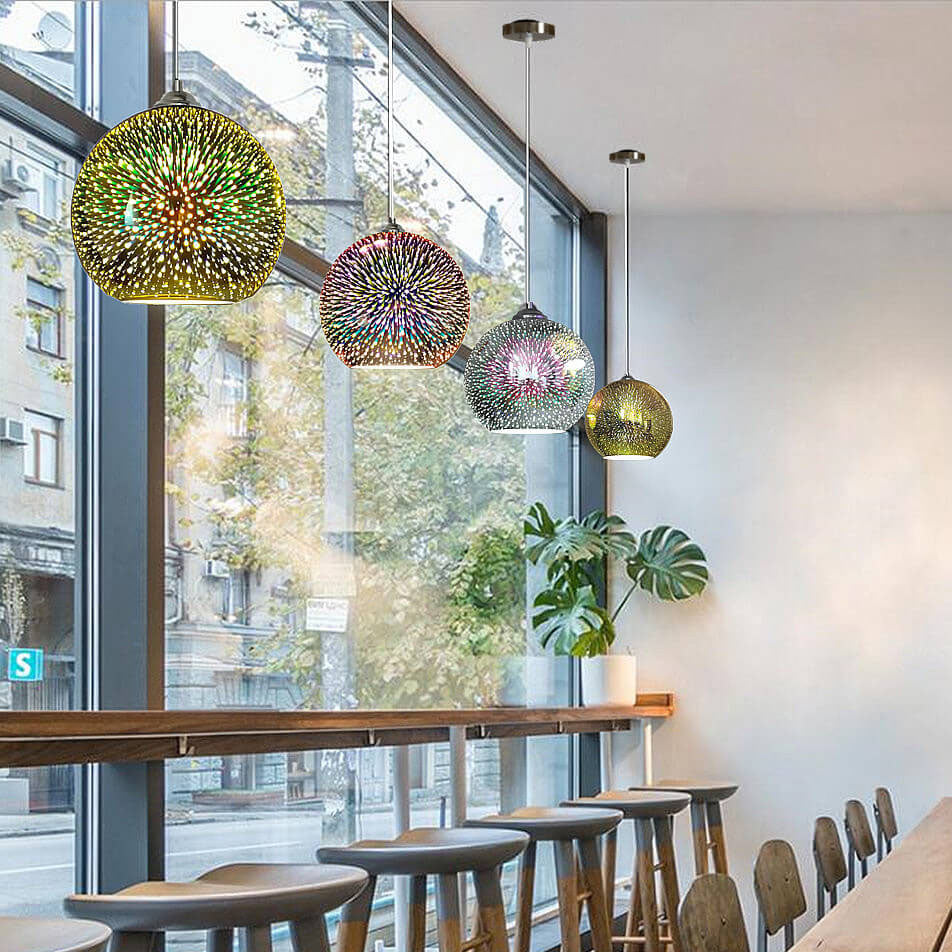 Moderne Pendel med 3D Fyrværkeri Design