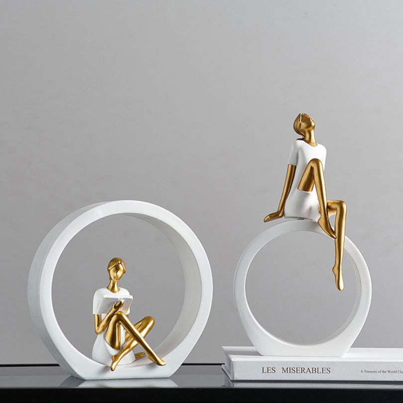 Moderne Pige Ornament til Skrivebord
