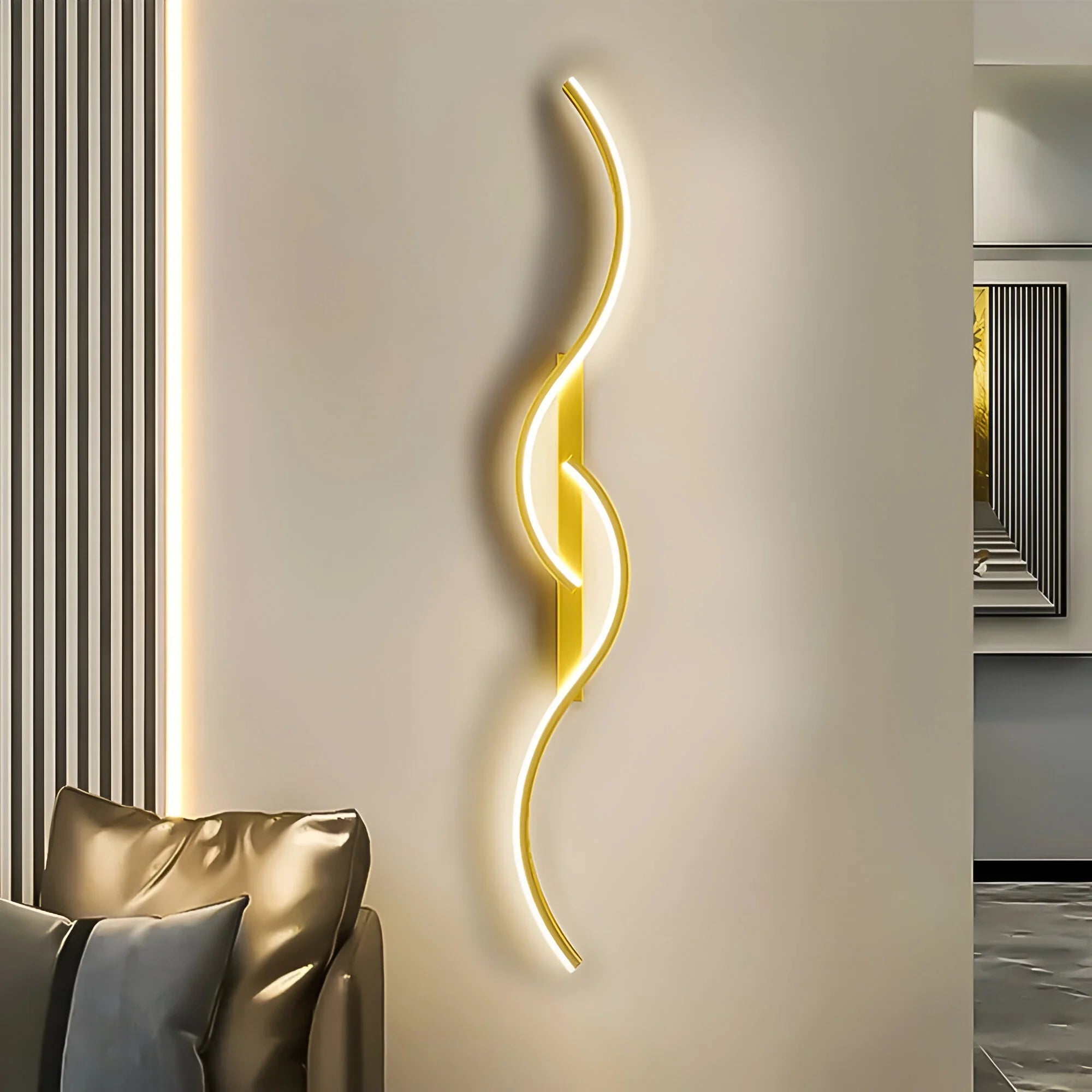 Moderne Væglampe Buet Design