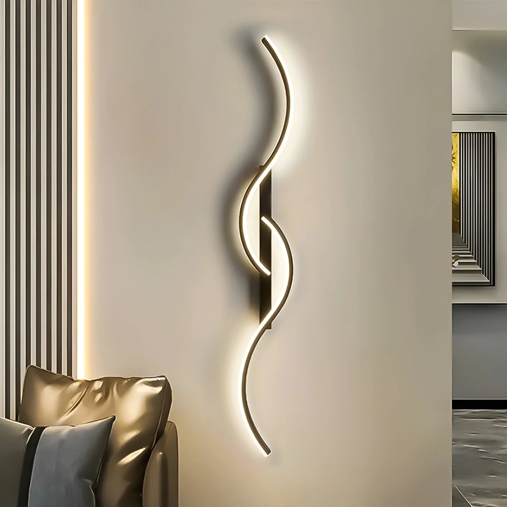 Moderne Væglampe Buet Design
