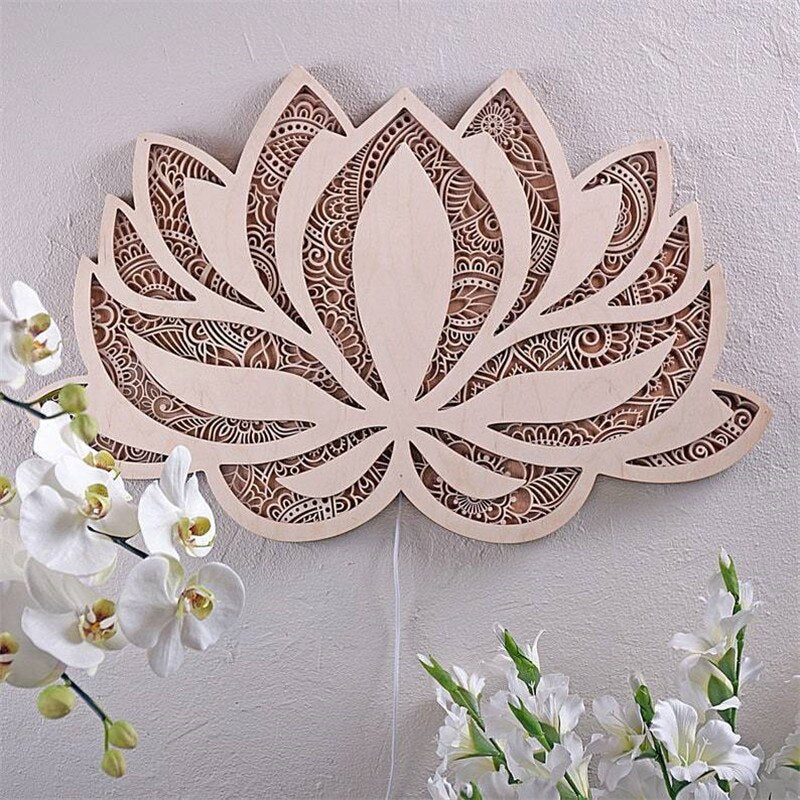 Moderne Væglampe Lotus Mandala