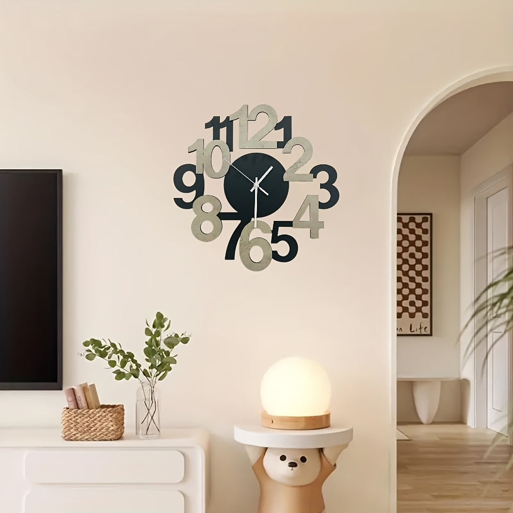 Moderne Vægur Med Asymmetrisk Design Til Indretning