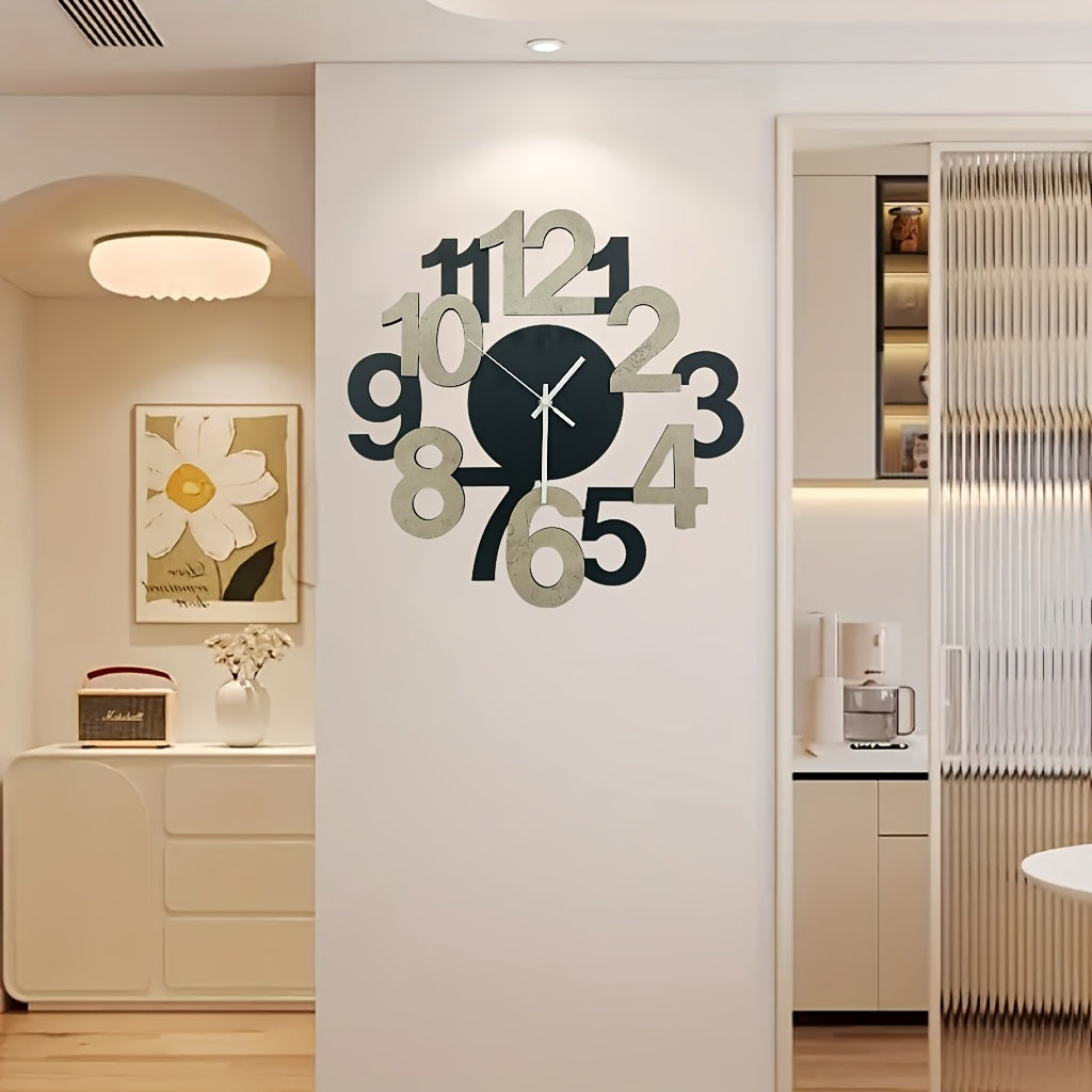 Moderne Vægur Med Asymmetrisk Design Til Indretning