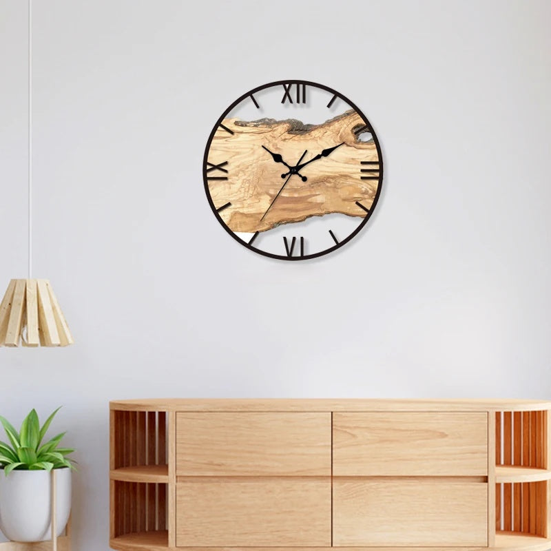 Moderne Vægur med Gennemsigtigt Design til Stue og Kontor