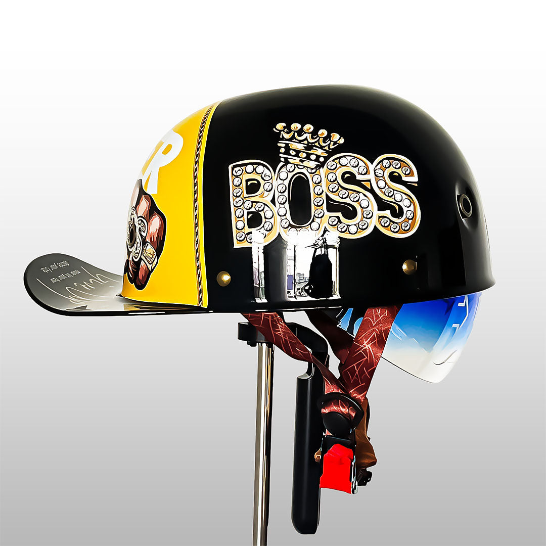 Motorcykelhjelm i Baseballkasket Look