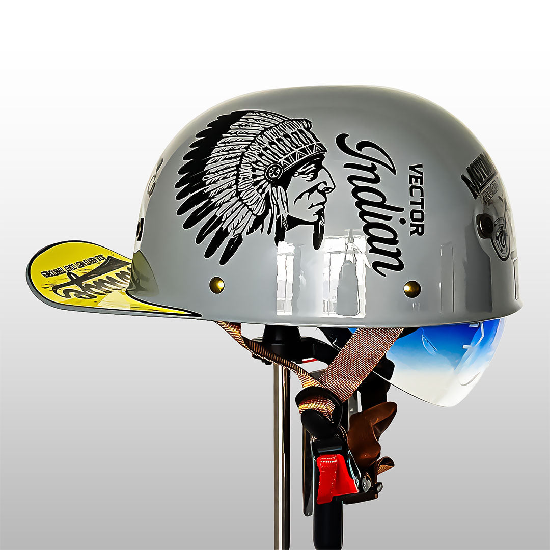 Motorcykelhjelm i Baseballkasket Look