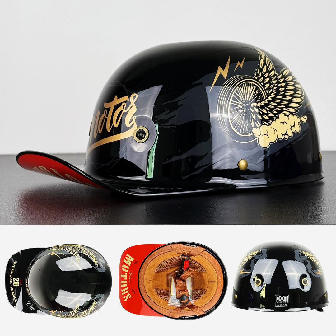 Motorcykelhjelm i Baseballkasket Look
