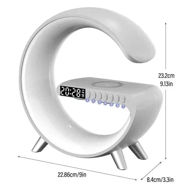 Multifunktionel højttaler atmosfære lampe