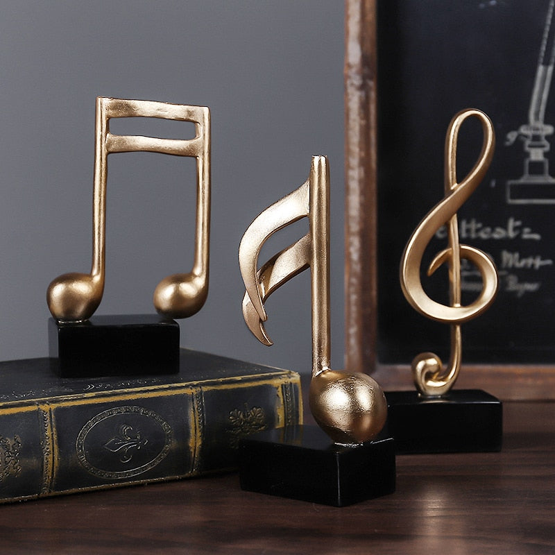 Musikalsk Dekorationsfigur i Guld