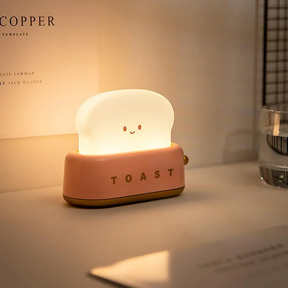 Natlampe Børn Brødrister Design Med Justerbar Lysstyrke