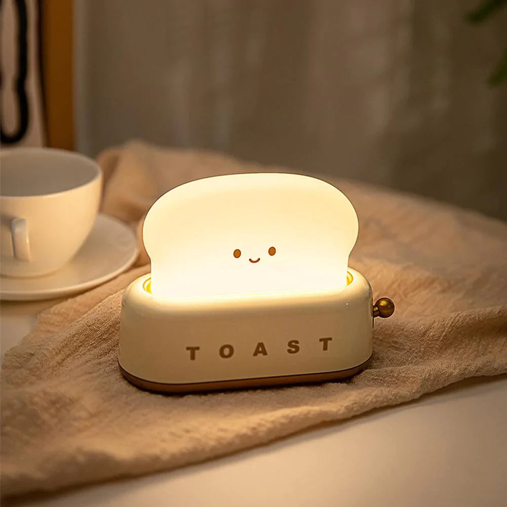 Natlampe Børn Brødrister Design Med Justerbar Lysstyrke
