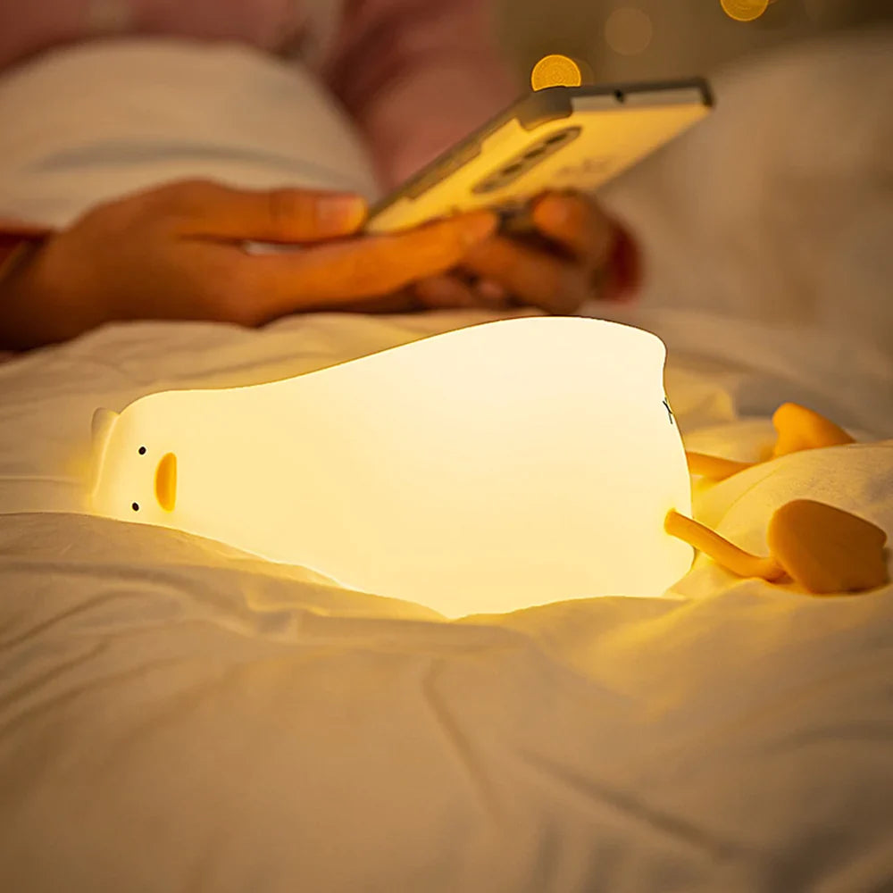 Nattlampe Andedesign Med Justerbare Lysindstillinger