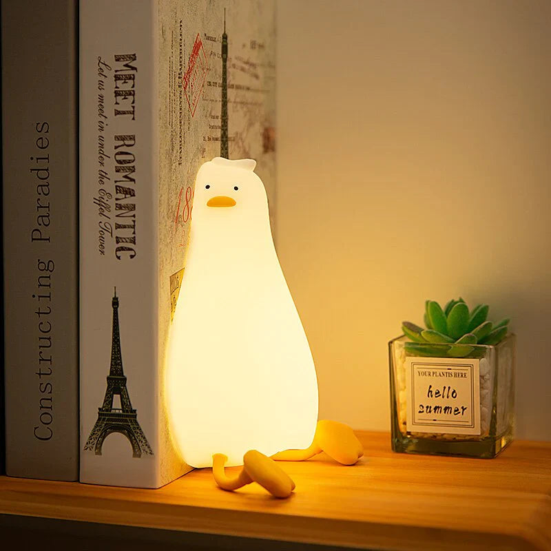 Nattlampe Andedesign Med Justerbare Lysindstillinger