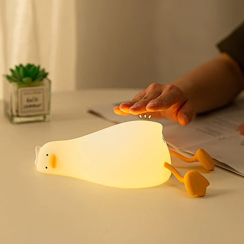 Nattlampe Andedesign Med Justerbare Lysindstillinger