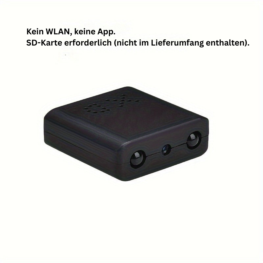 Ultra-kompakt Full HD Mini Kamera - Nattesyn & Bevægelsesdetektion