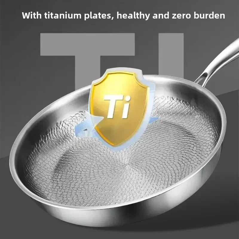 Non-Stick Stegepande Håndhamret Design til Induktionskomfur